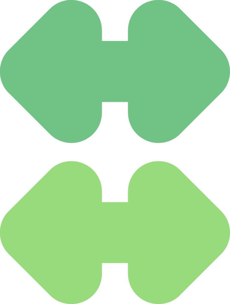 Side Two Arrows Flat Icon vector