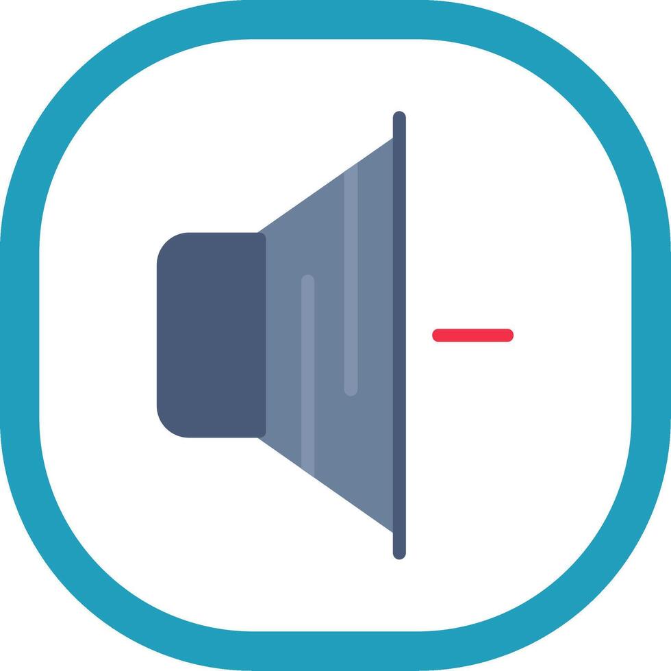 Volume Down Flat Icon vector
