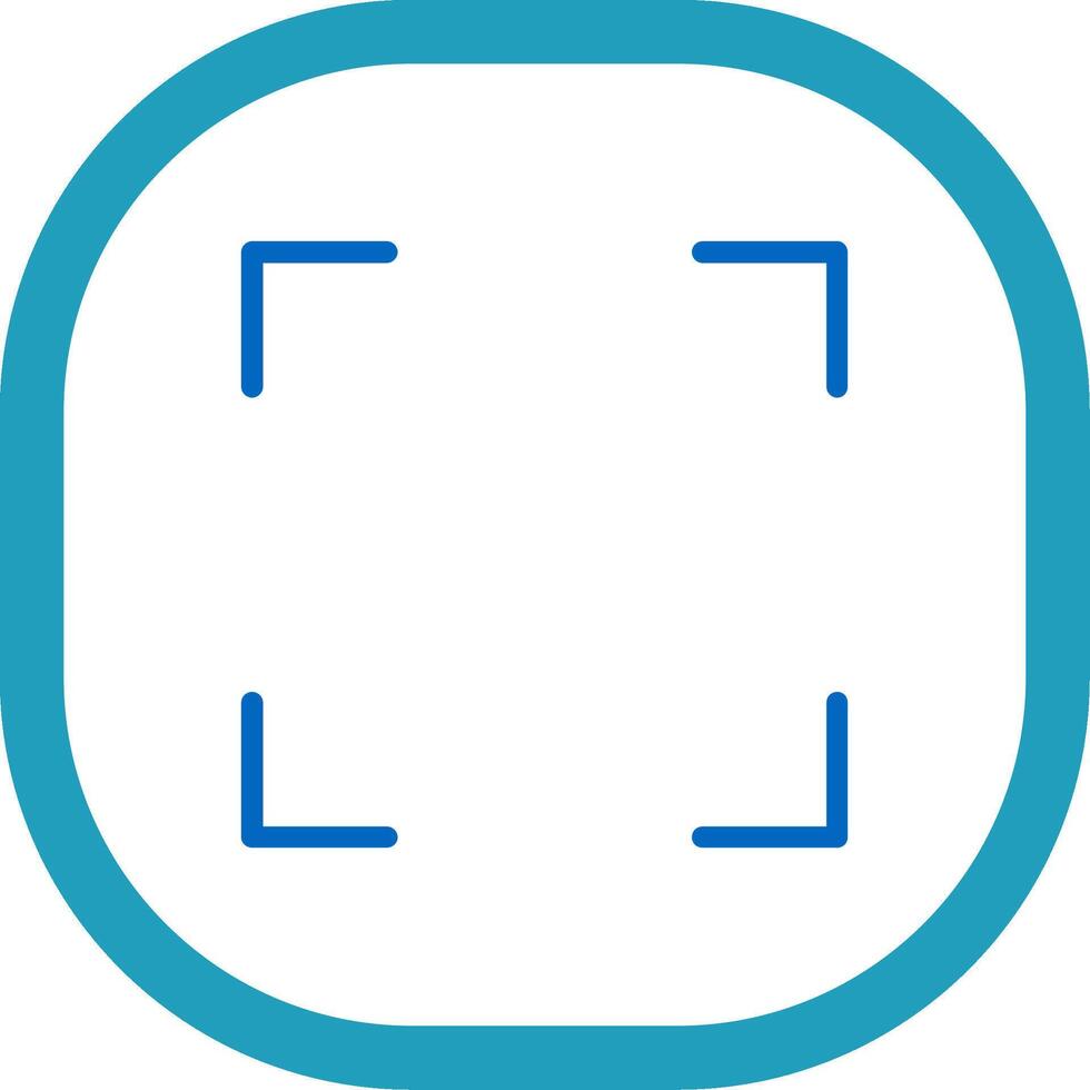Fullscreen Flat Icon vector