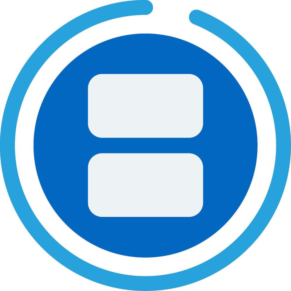Split Flat Icon vector