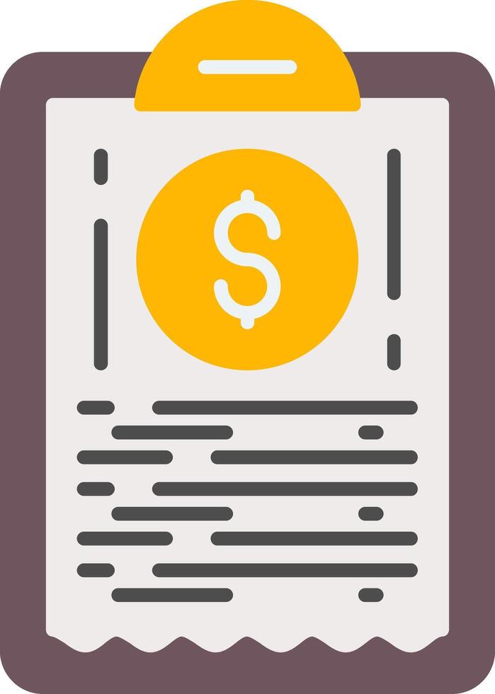 A clipboard with a dollar sign on it vector