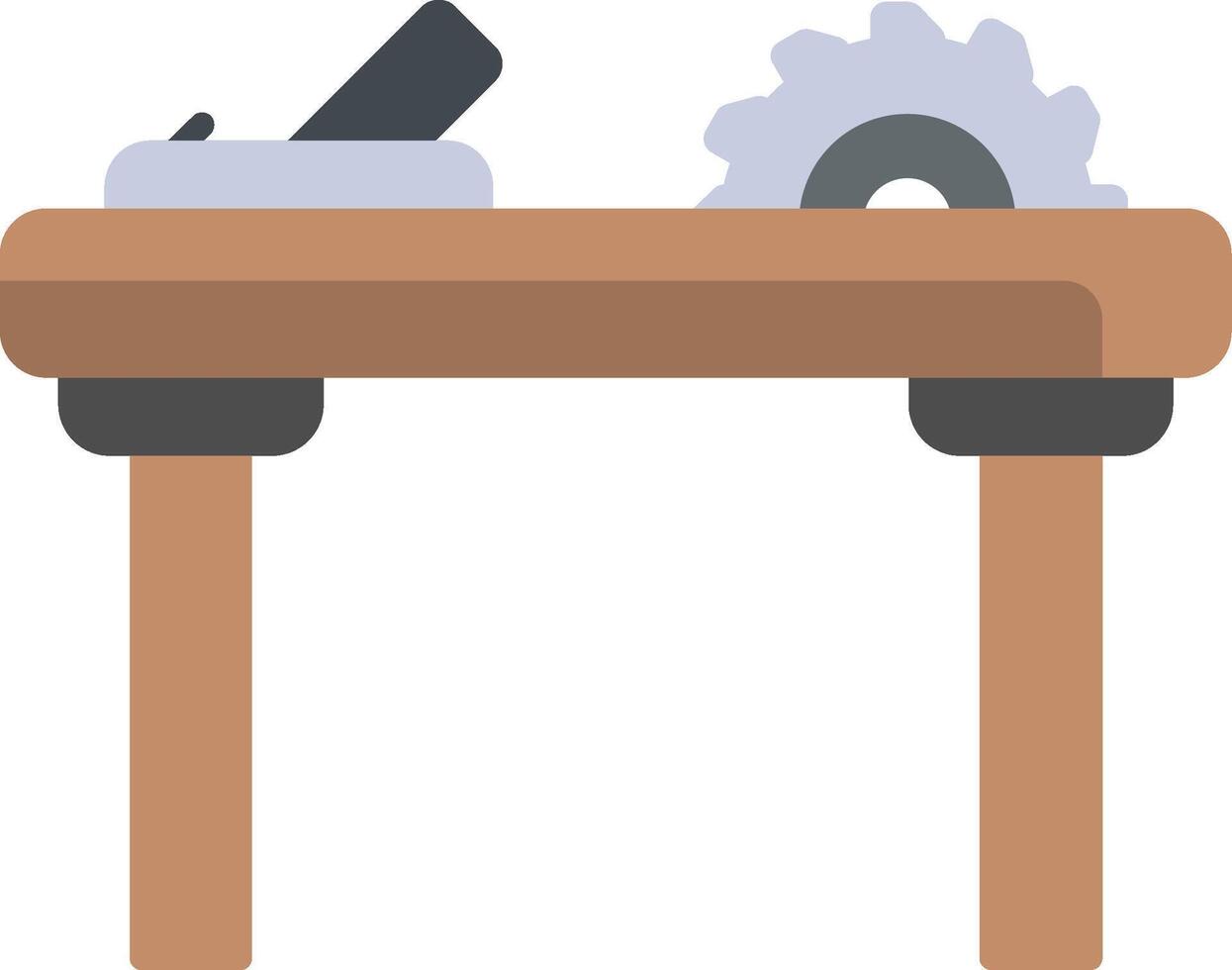 Workbench Flat Icon vector