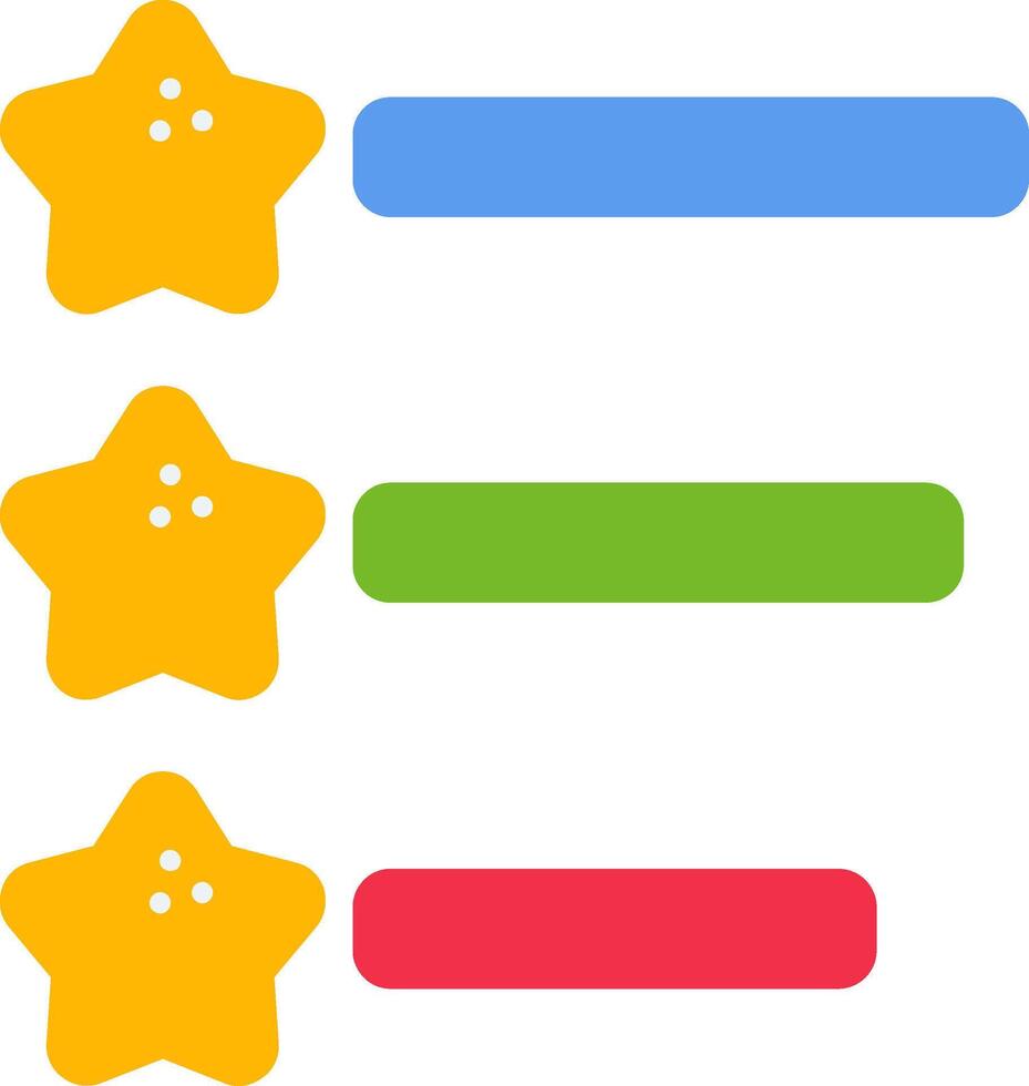 Feedback Ranking Flat Icon vector