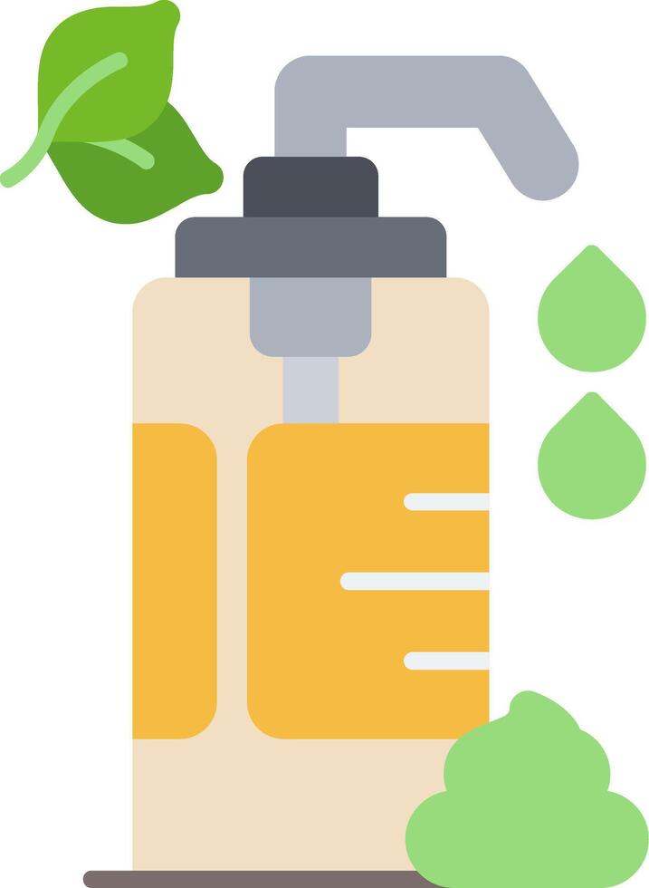Body Lotion Flat Icon vector