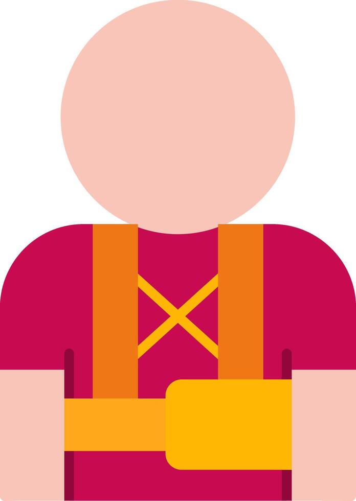 Safety Harness Flat Icon vector