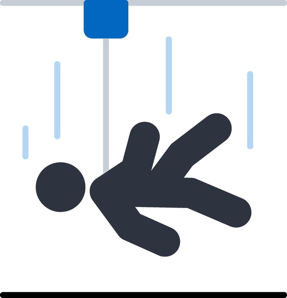 Fall Protection Flat Icon vector