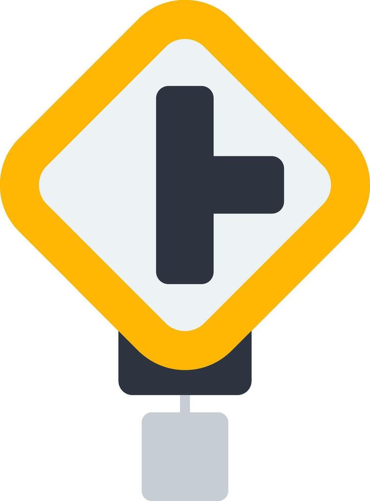 Side Road Flat Icon vector