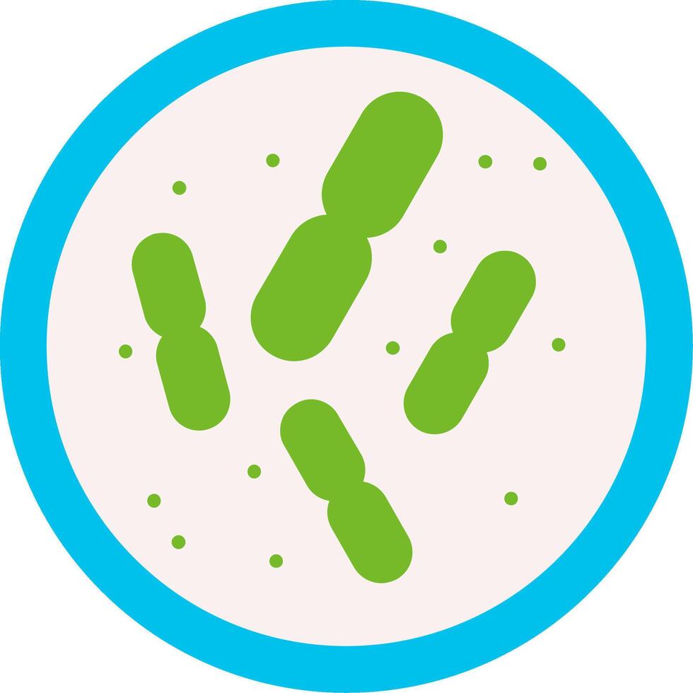 Bacteria Flat Icon vector