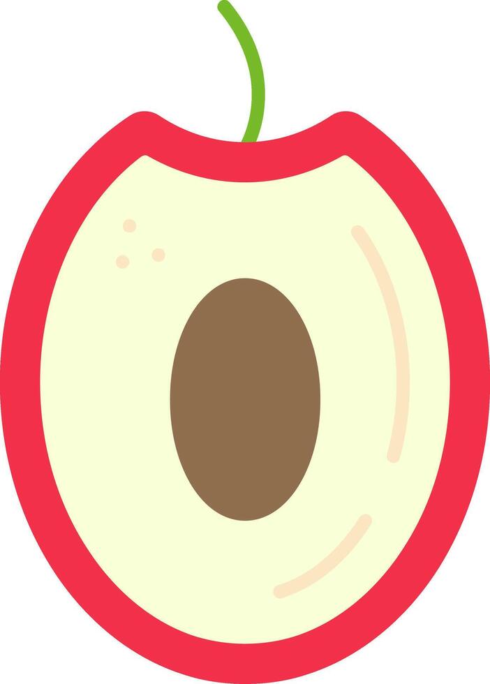 Jujube Flat Icon vector