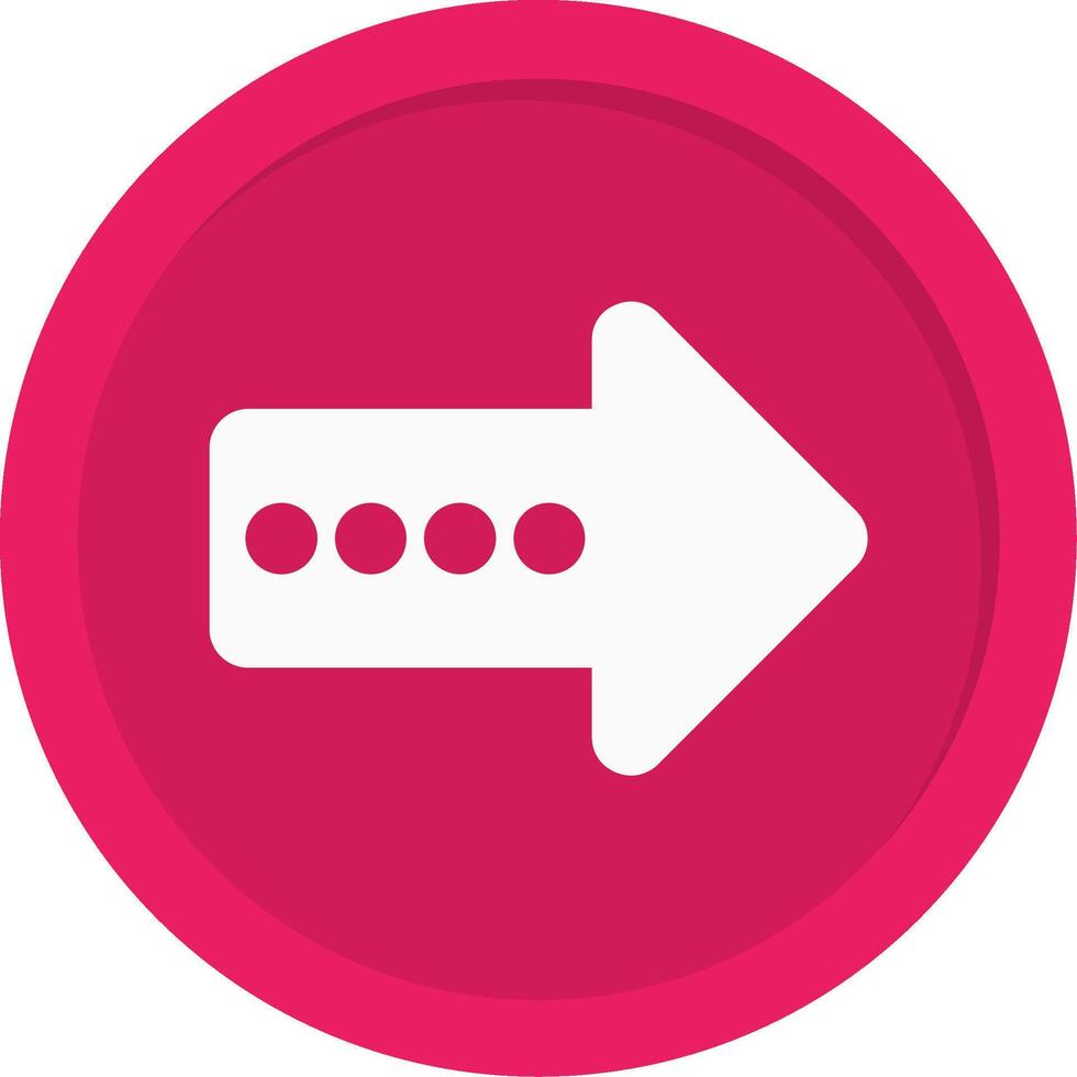 Arrow Bulb Flat Icon vector