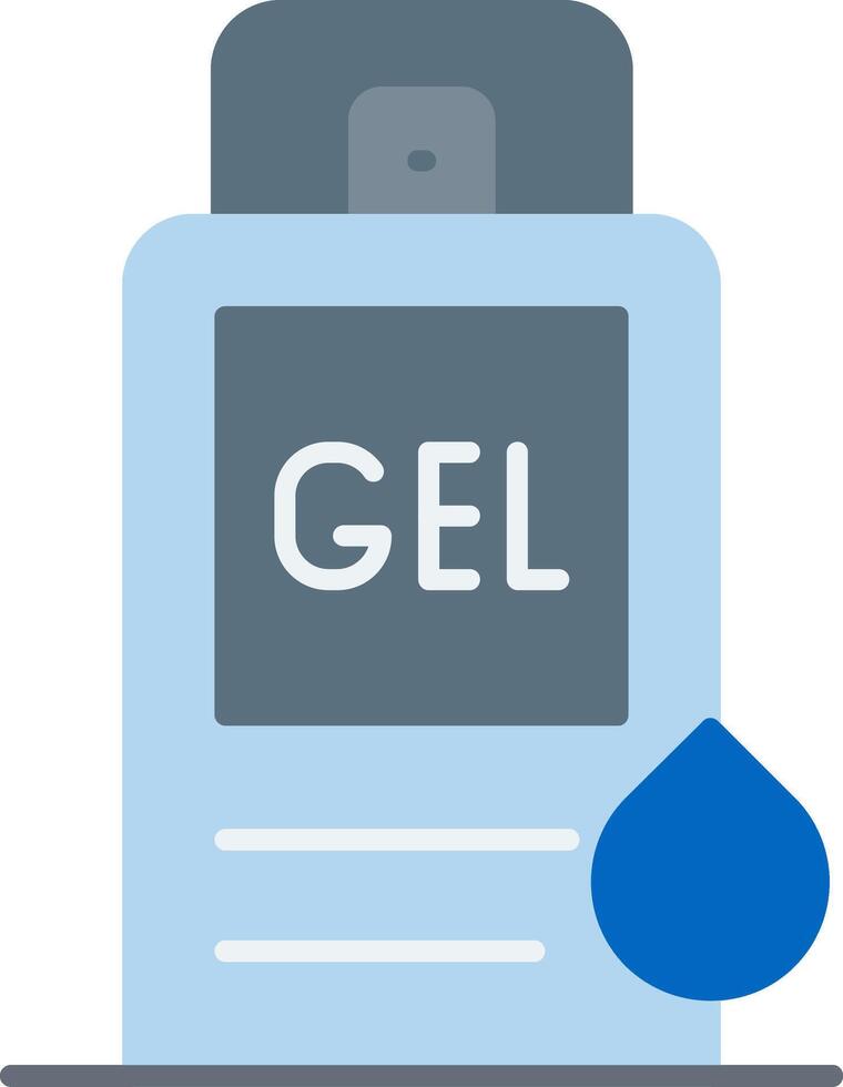 Shower Gel Flat Icon vector