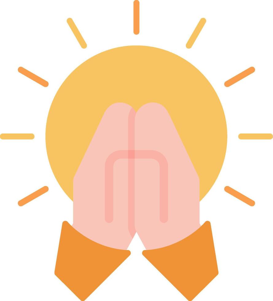 Spiritual Health Flat Icon vector