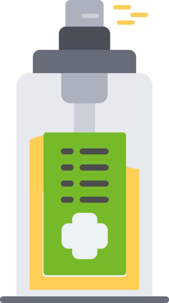 Disinfectant Spray Flat Icon vector