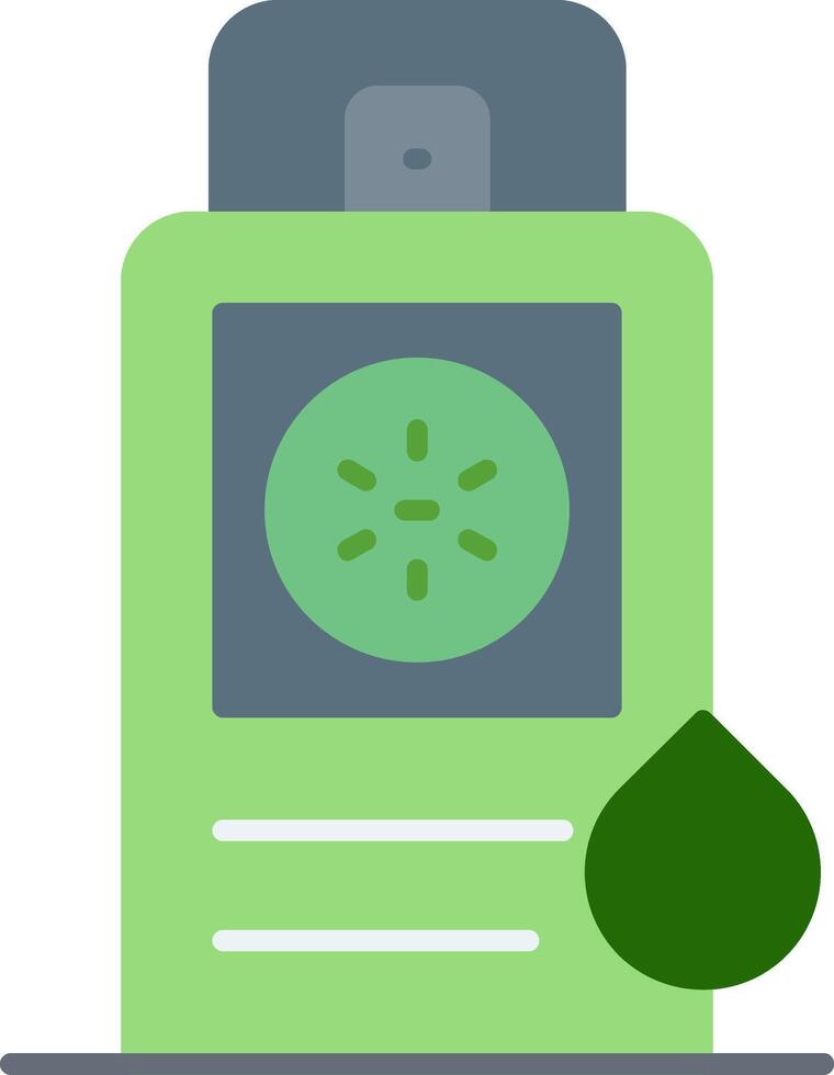 Cucumber Extract Flat Icon vector