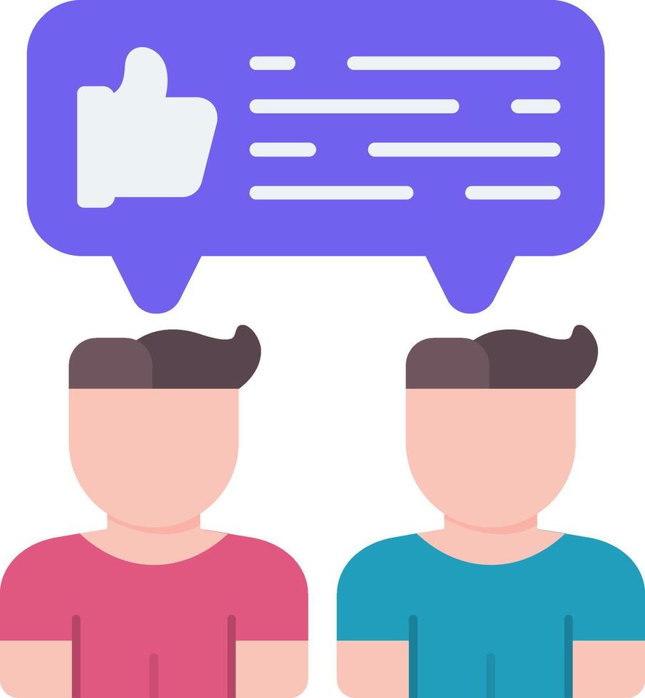 Feedback User Flat Icon vector
