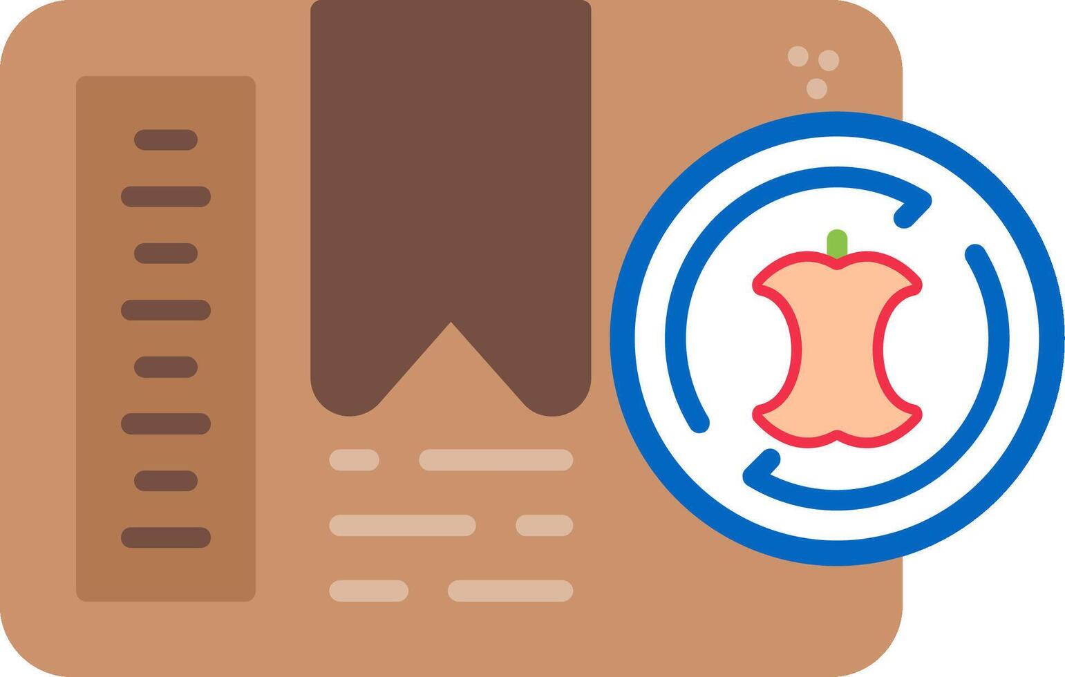 Biodegradable Flat Icon vector