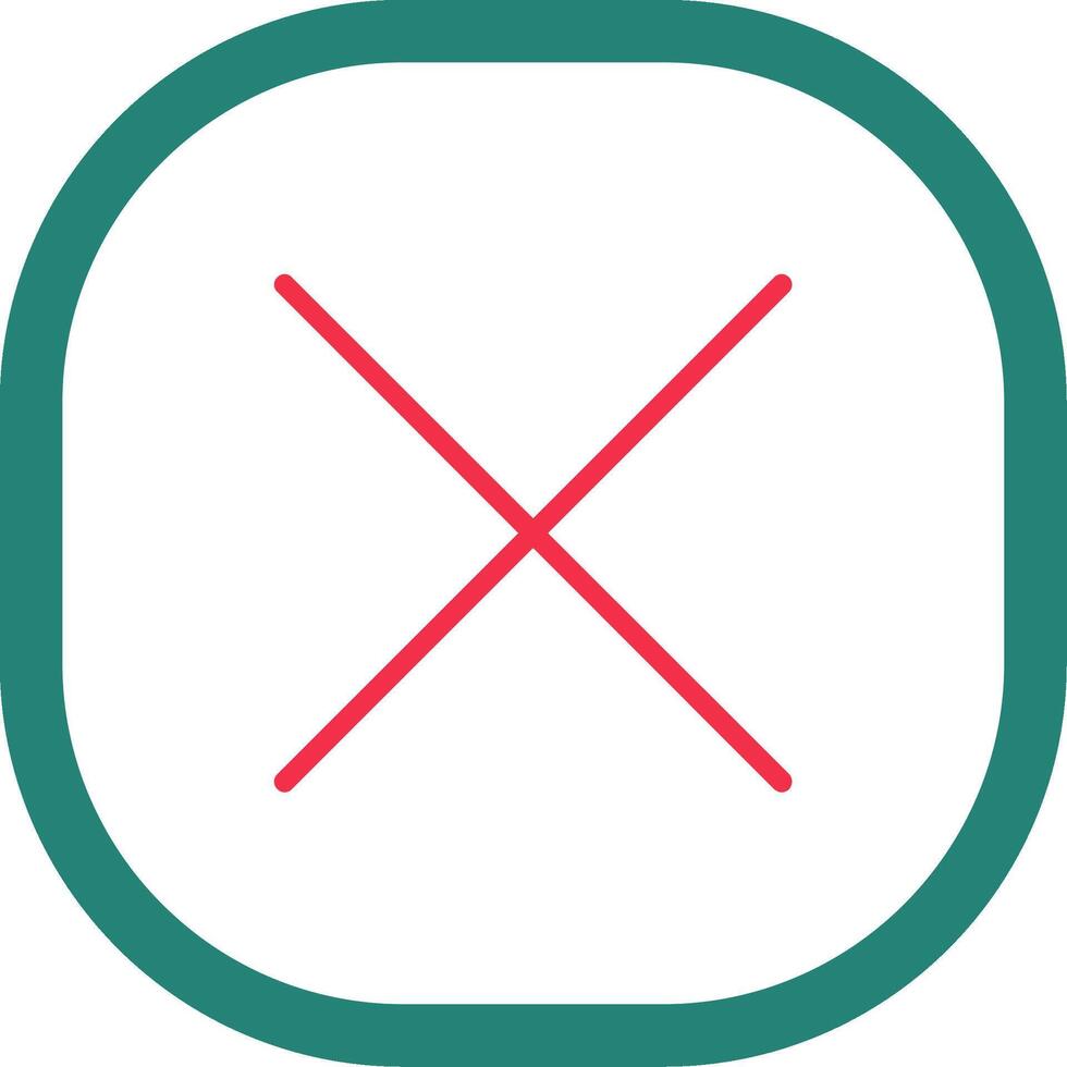 Close Flat Icon vector
