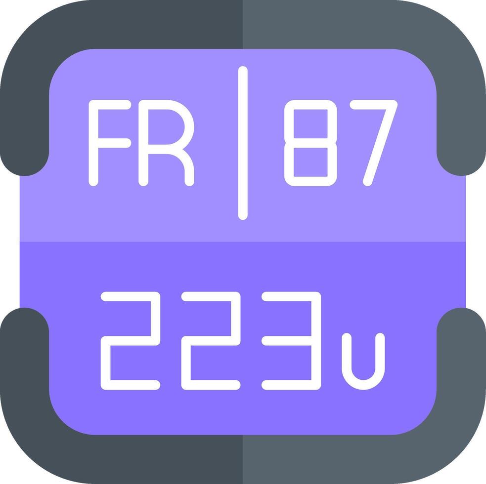 Francium Periodic Table Element vector