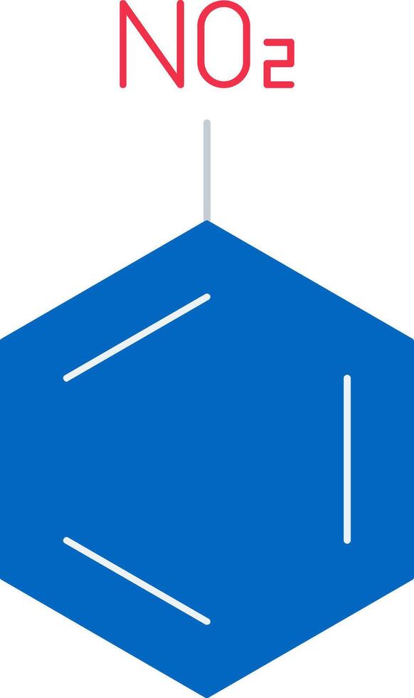Nitrobenzene Flat Icon vector