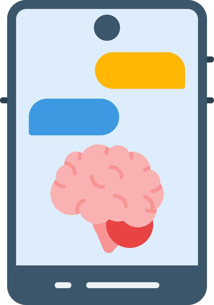 Crisis Text Flat Flat Icon vector