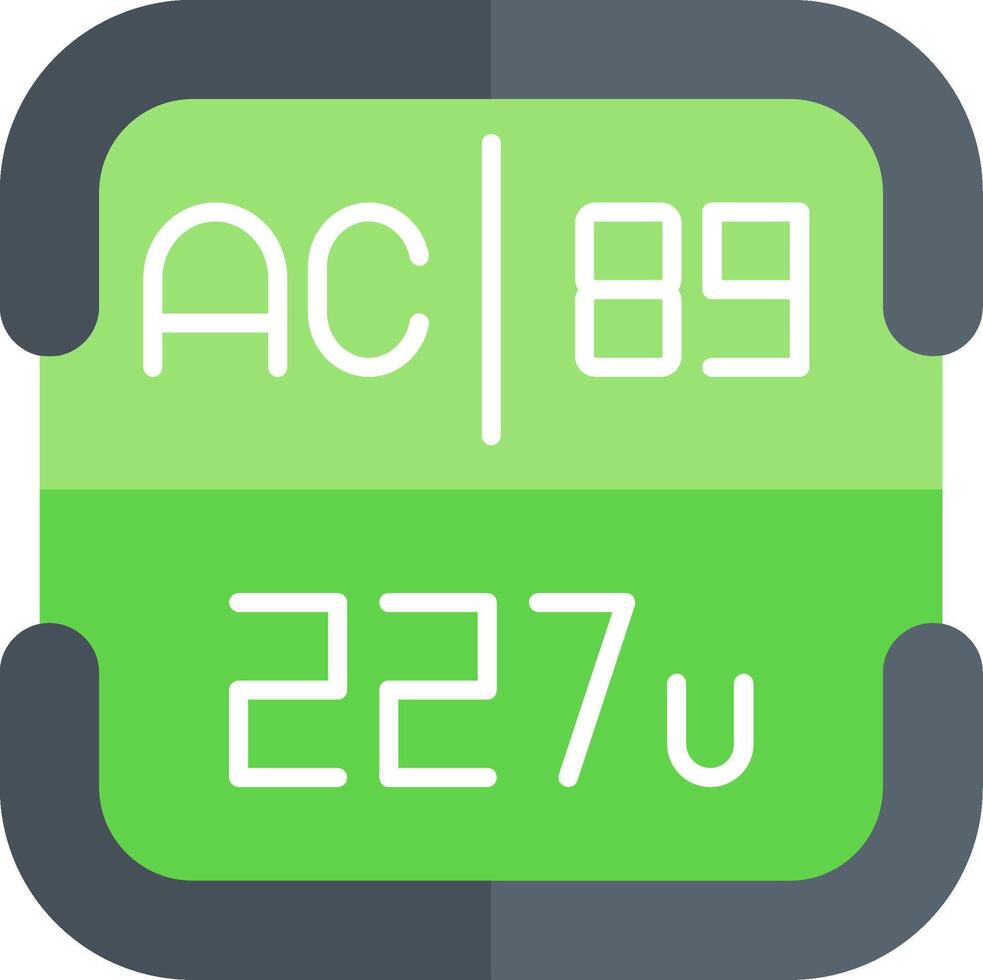 Actinium Periodic Table Element vector