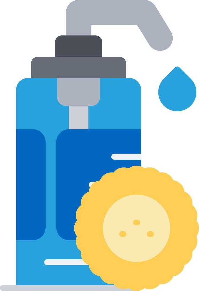 Blue Tansy Oil Flat Icon vector