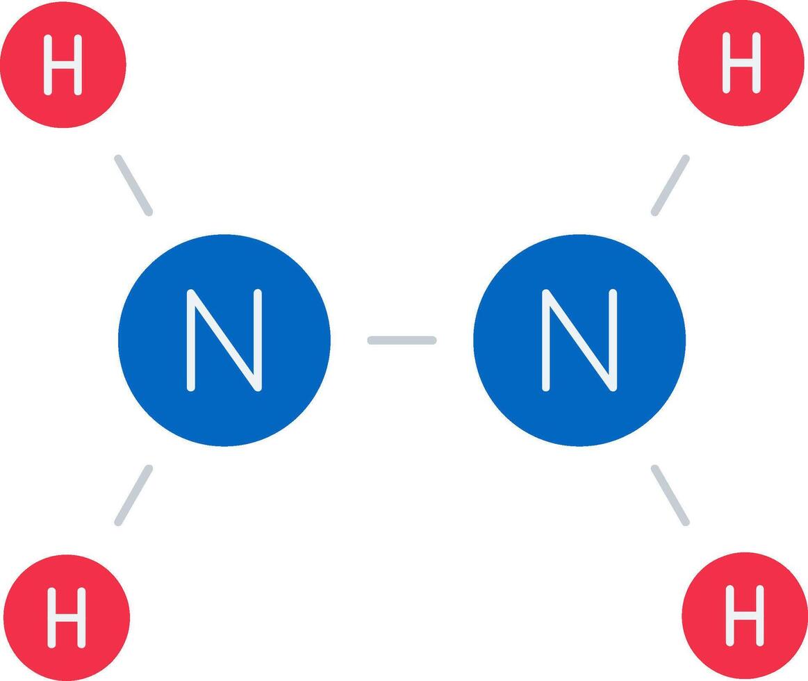 Hydrazine Flat Icon vector