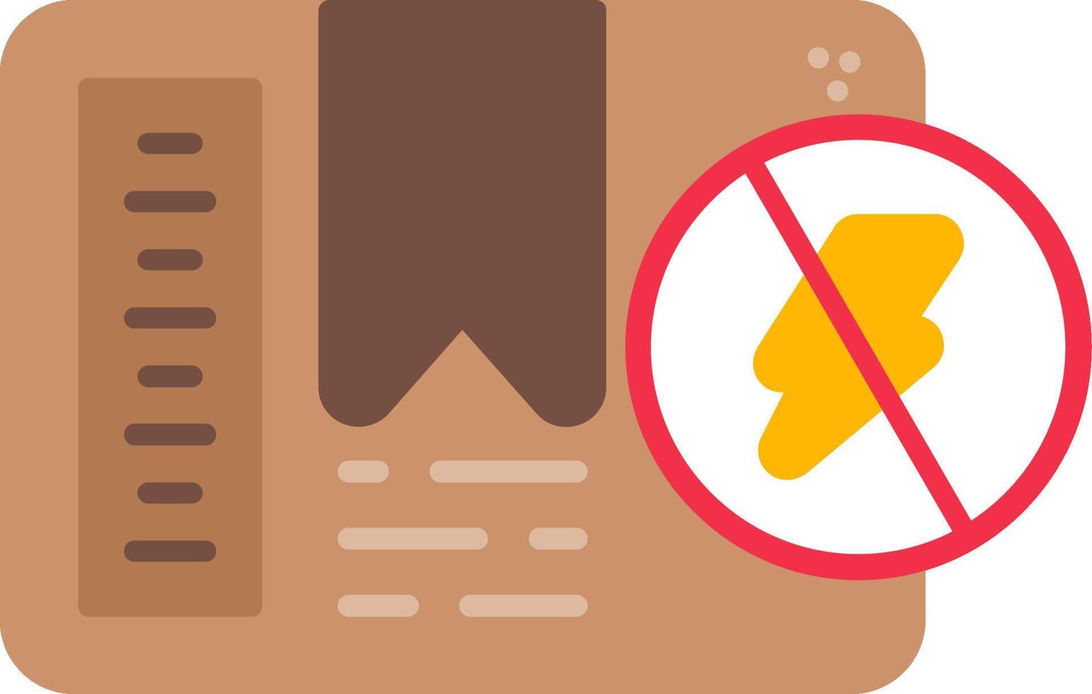 Anti-Static Flat Icon vector