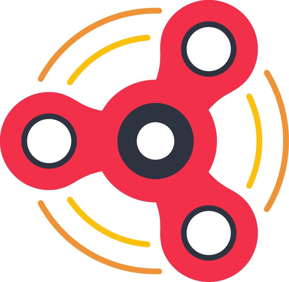 Fidget Spinner Flat Icon vector