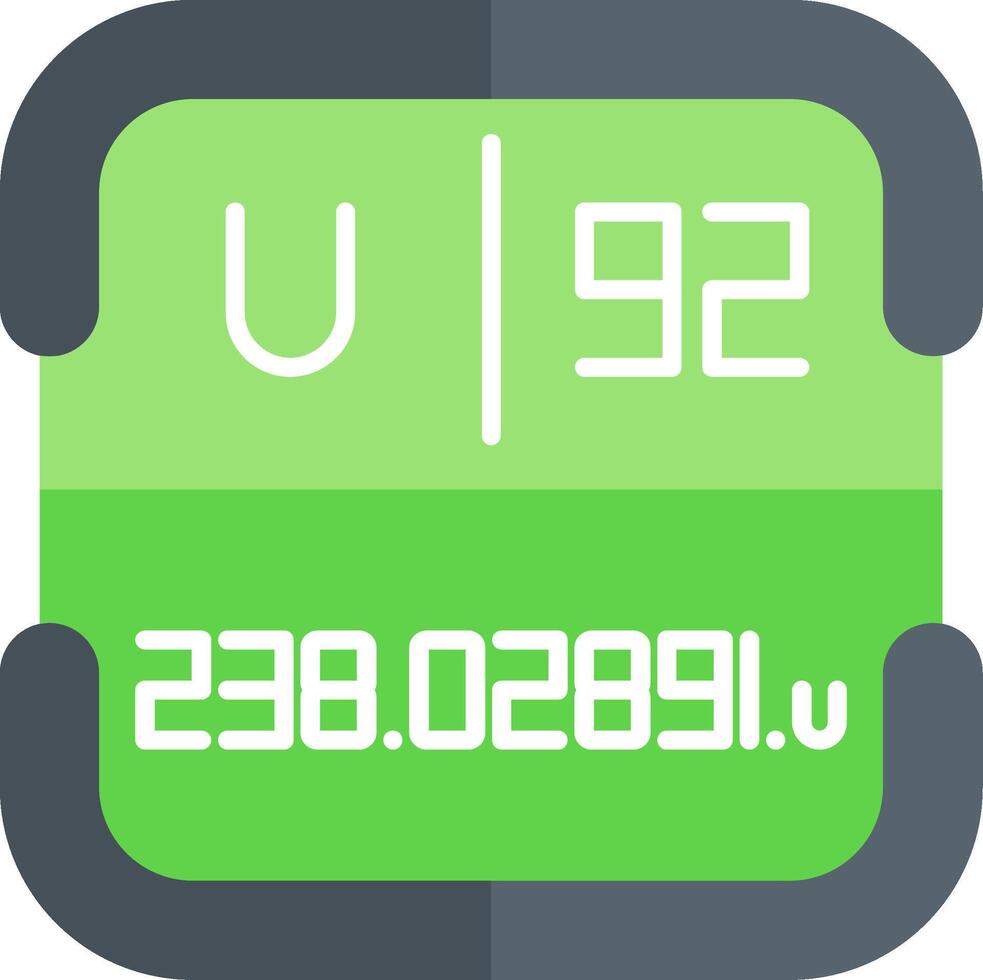 Uranium Periodic Table Element vector