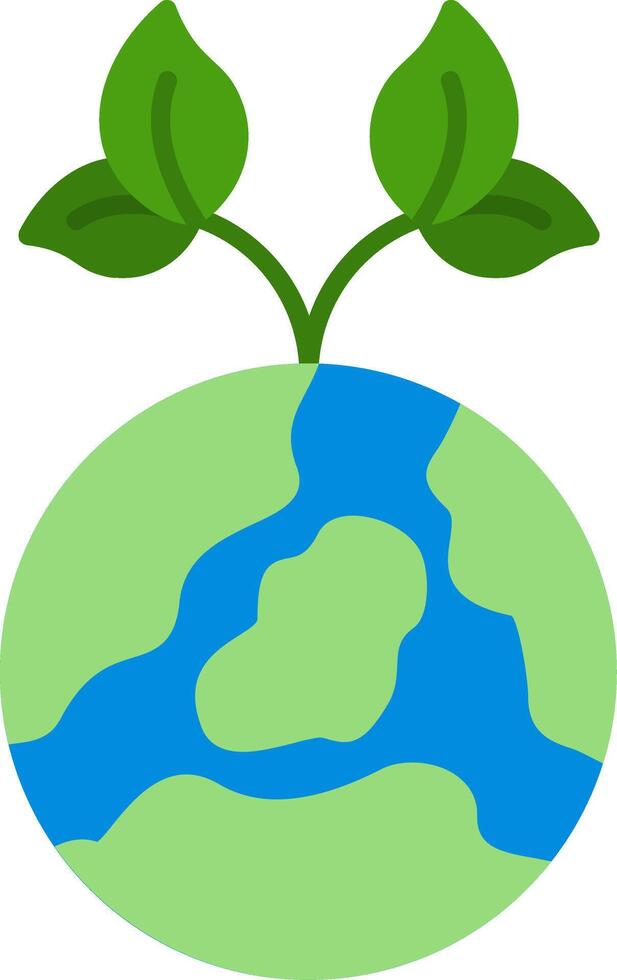 Earth Flat Icon vector
