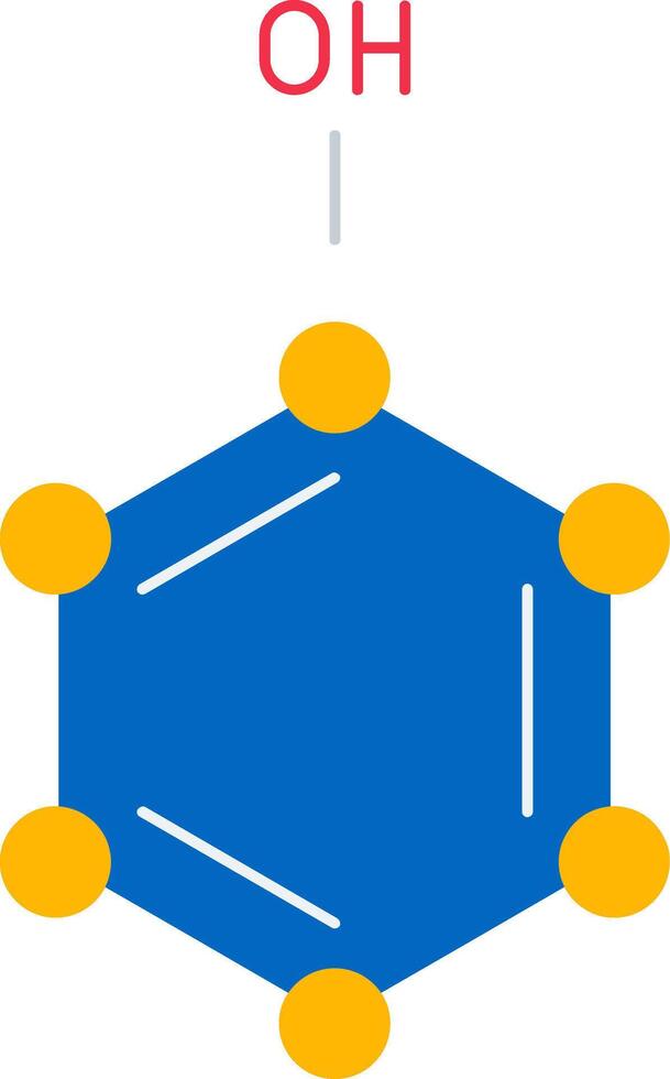 Phenol Flat Icon vector