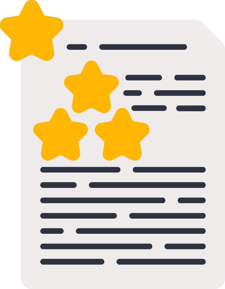 Review Form Flat Icon vector
