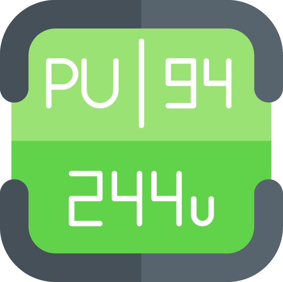 Plutonium Periodic Table Element vector