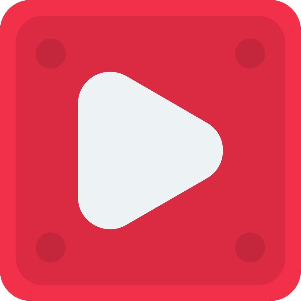 Play Flat Icon vector