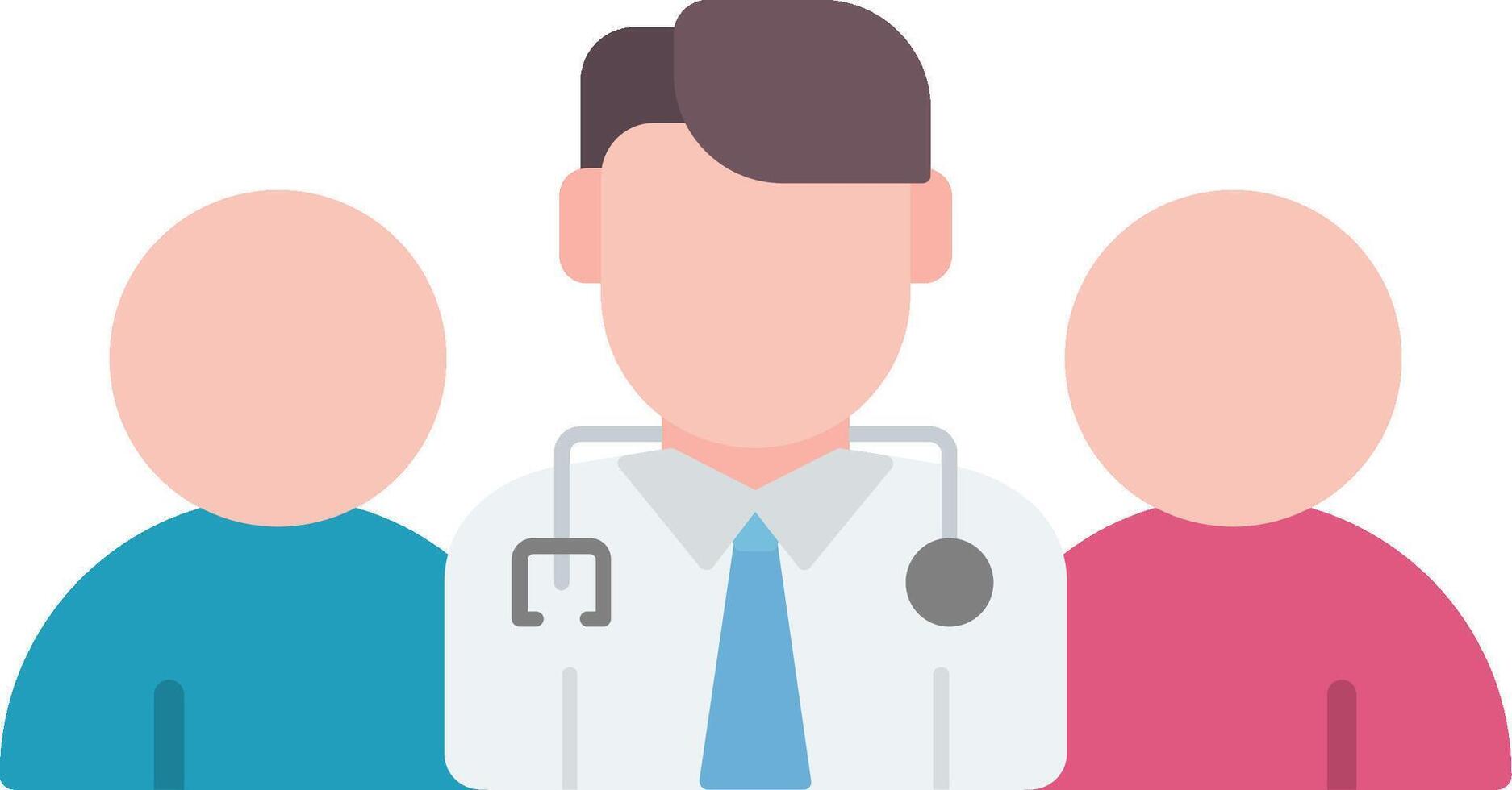 Medical Team Flat Icon vector