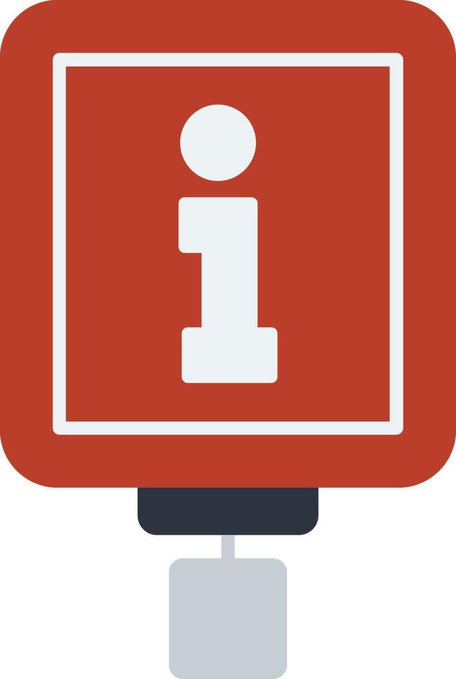Visitor Information Flat Icon vector
