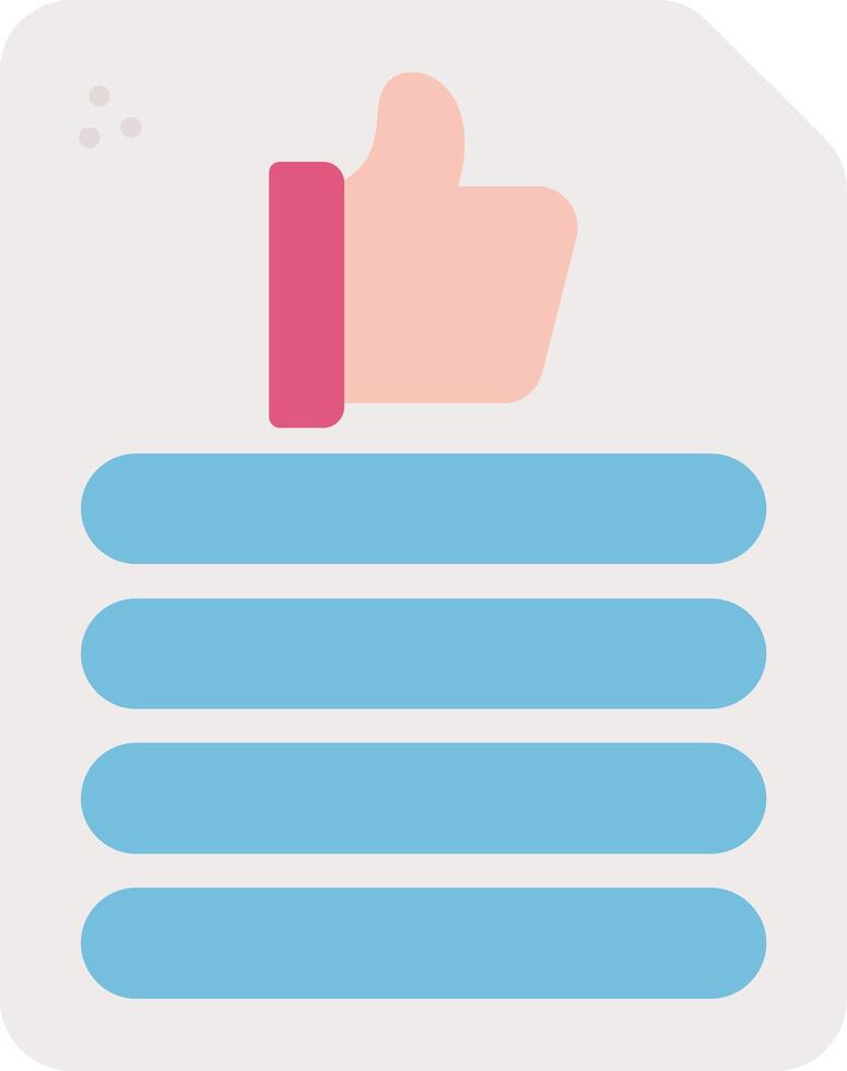 Feedback Summary Flat Icon vector