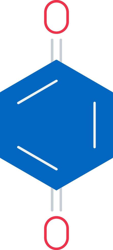 Quinone Flat Icon vector