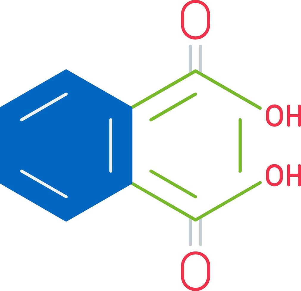 Phthalic Acid Flat Icon vector
