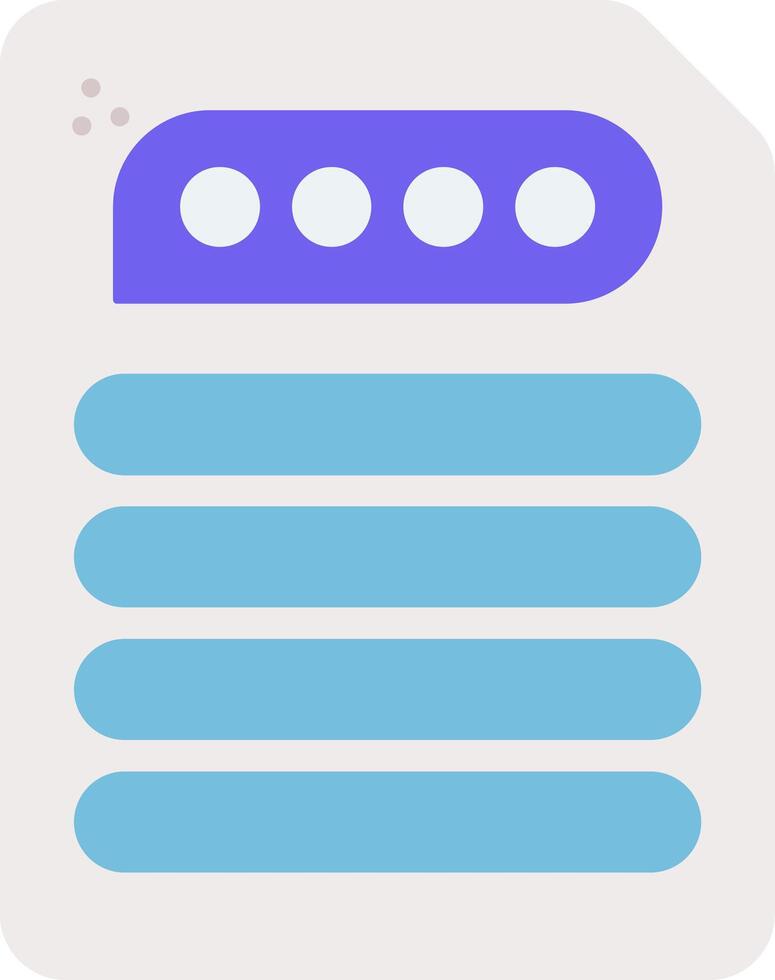 Star Summary Flat Icon vector