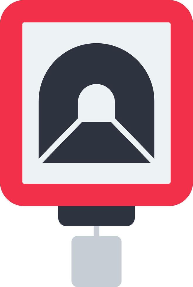 Tunnel Flat Icon vector