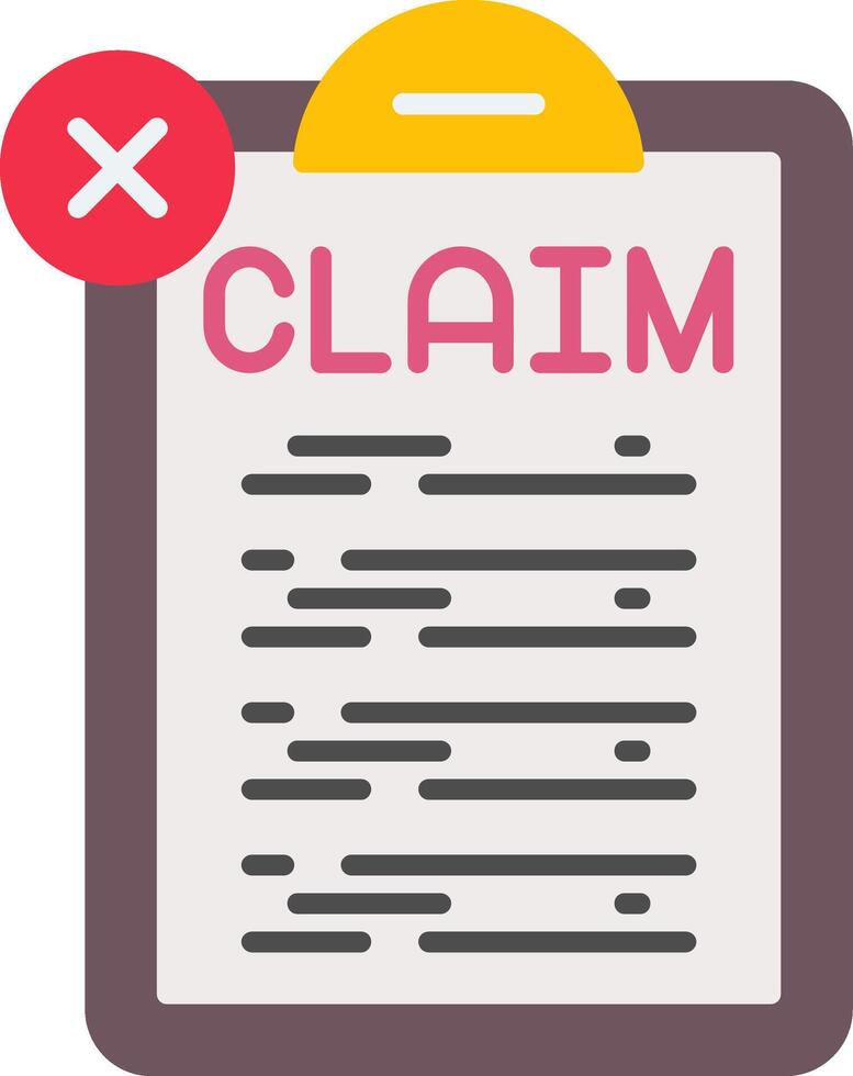 Claim Denial Icon vector