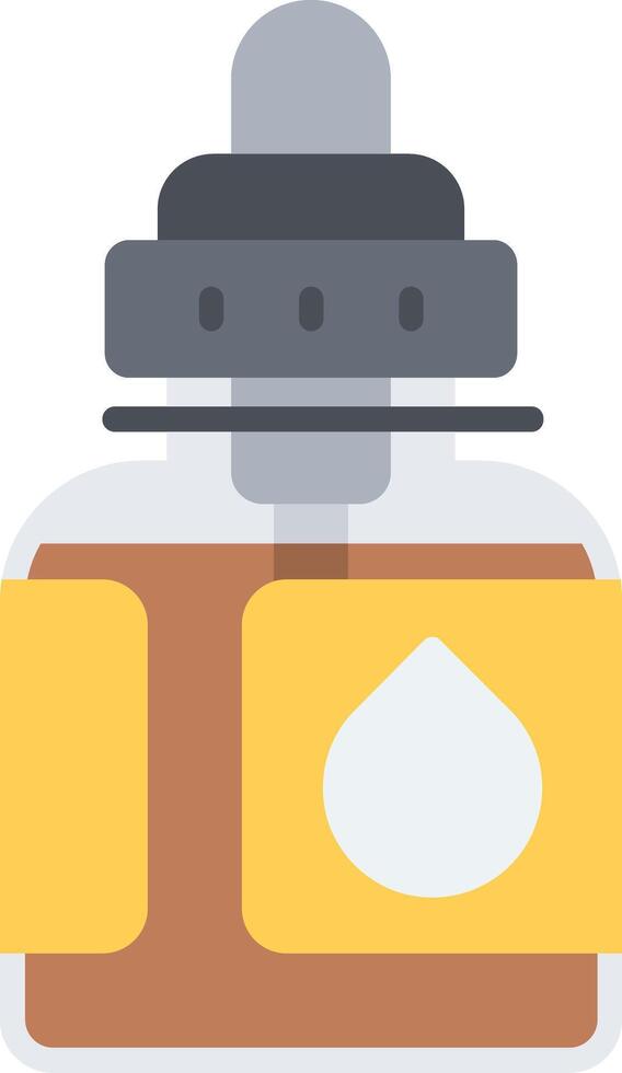 Body Oil Flat Icon vector