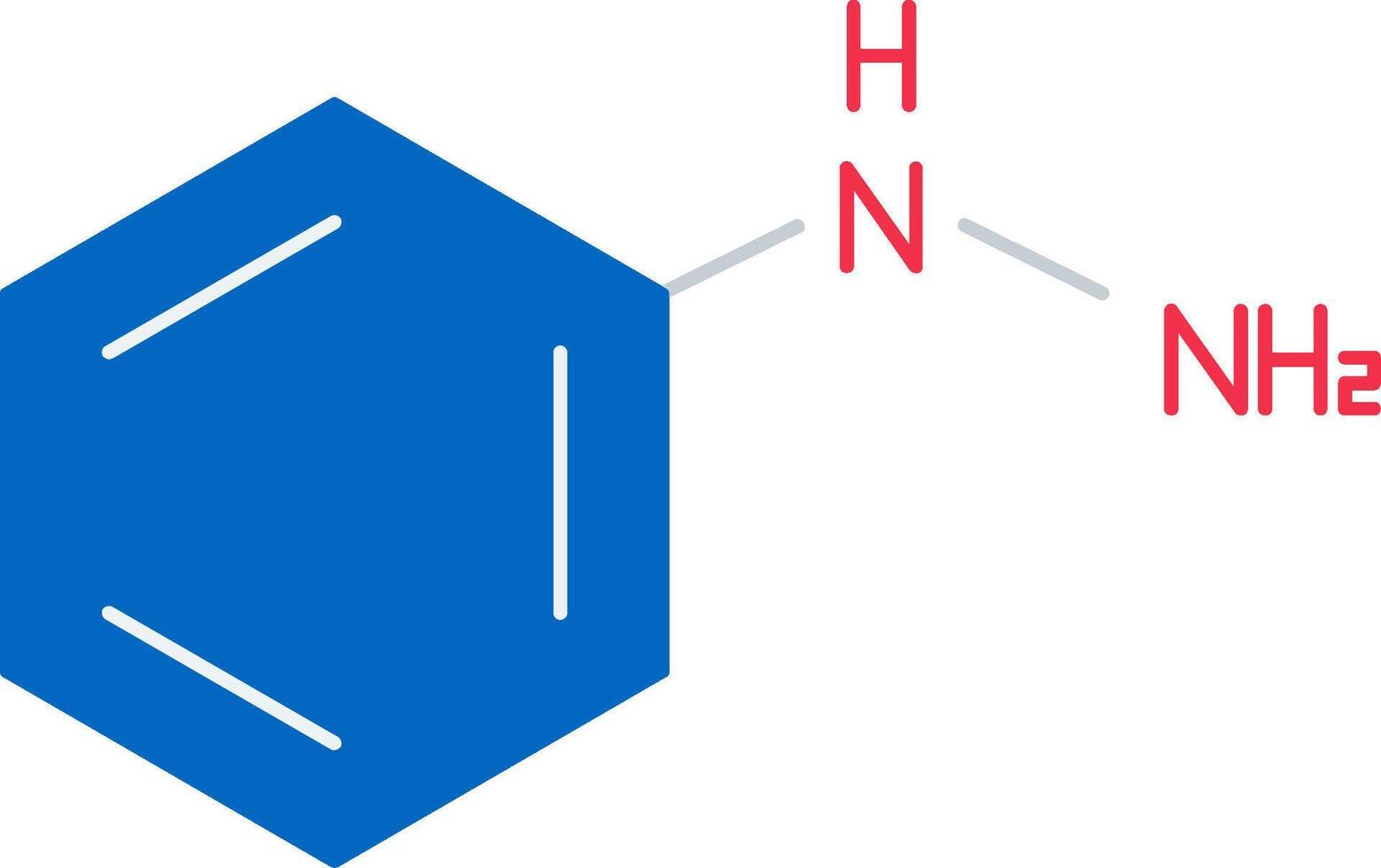 Phenylhydrazine Flat Icon vector