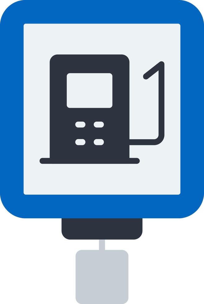 Gas Station Flat Icon vector