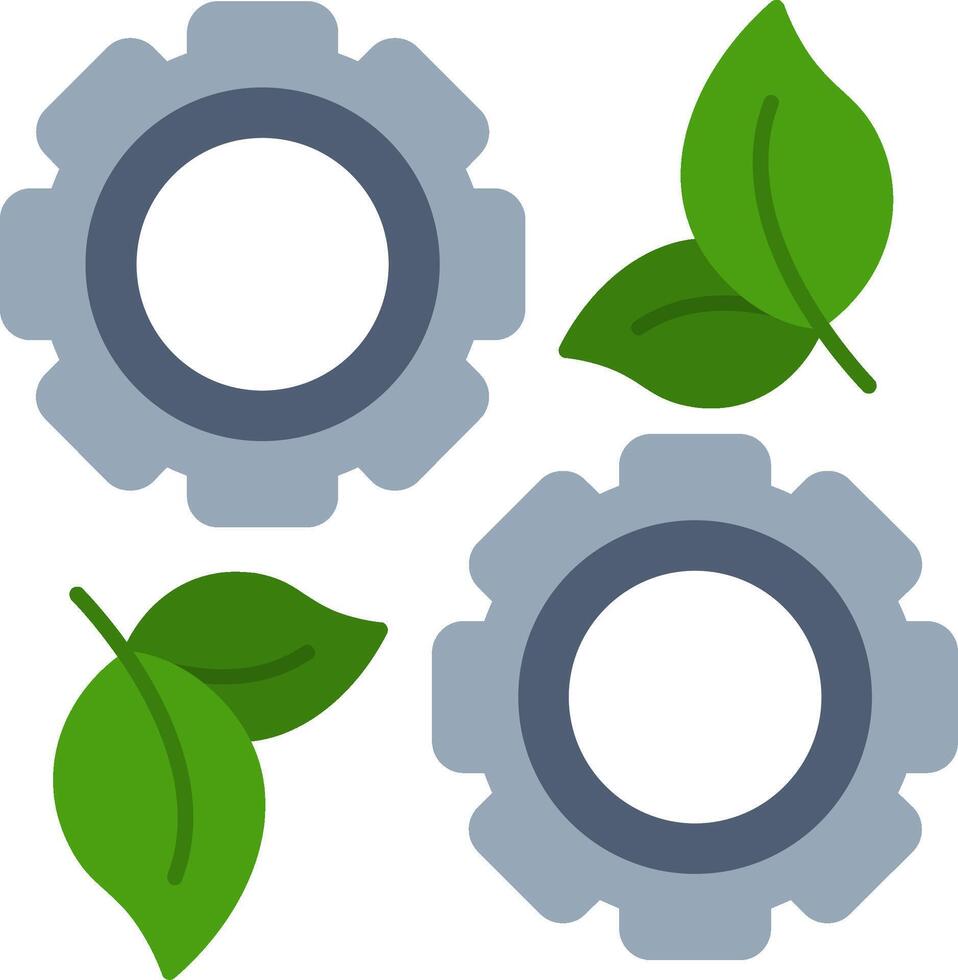Green Technology Flat Icon vector