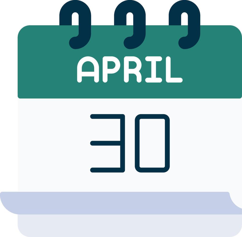 April 30 Icon vector