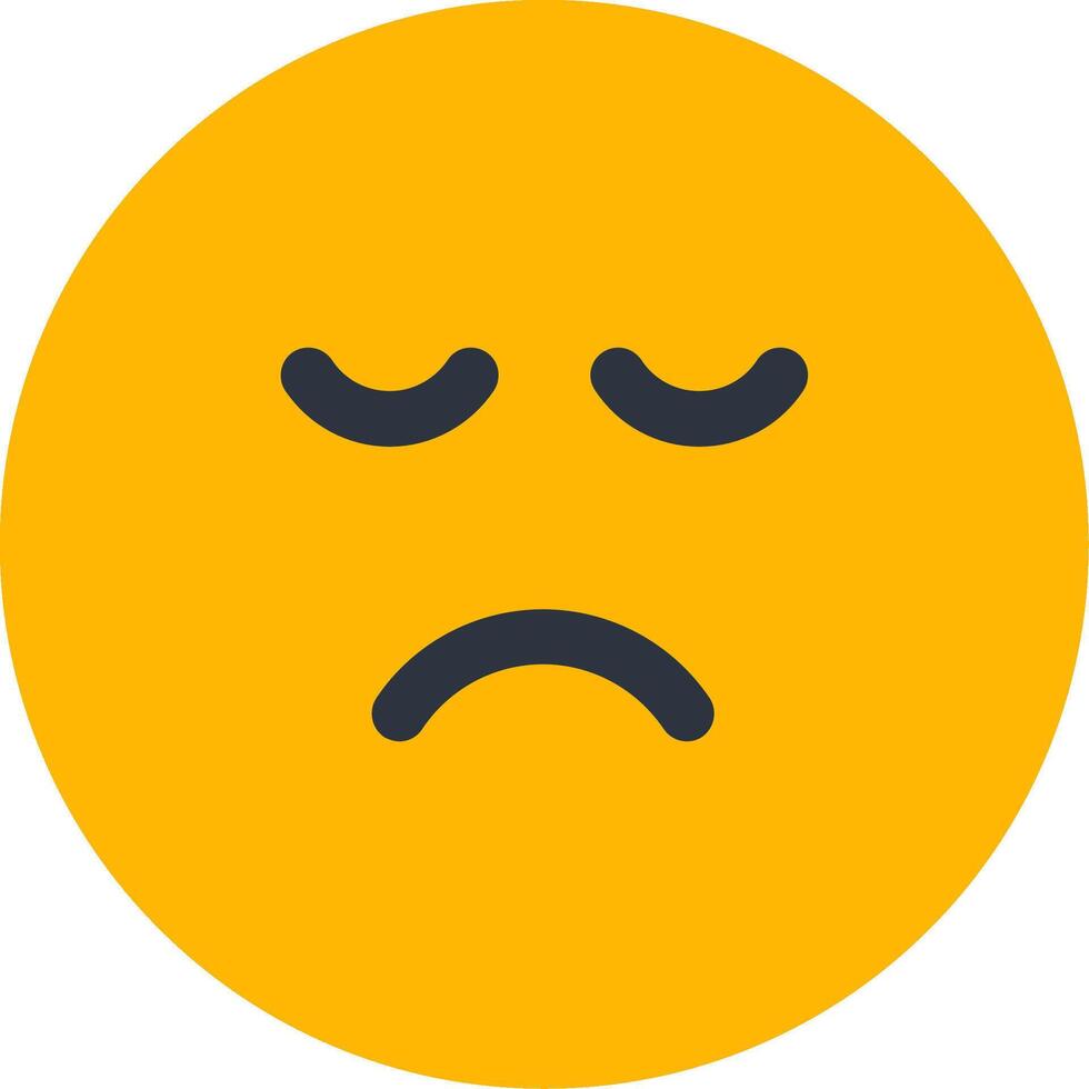 Sad Flat Icon vector