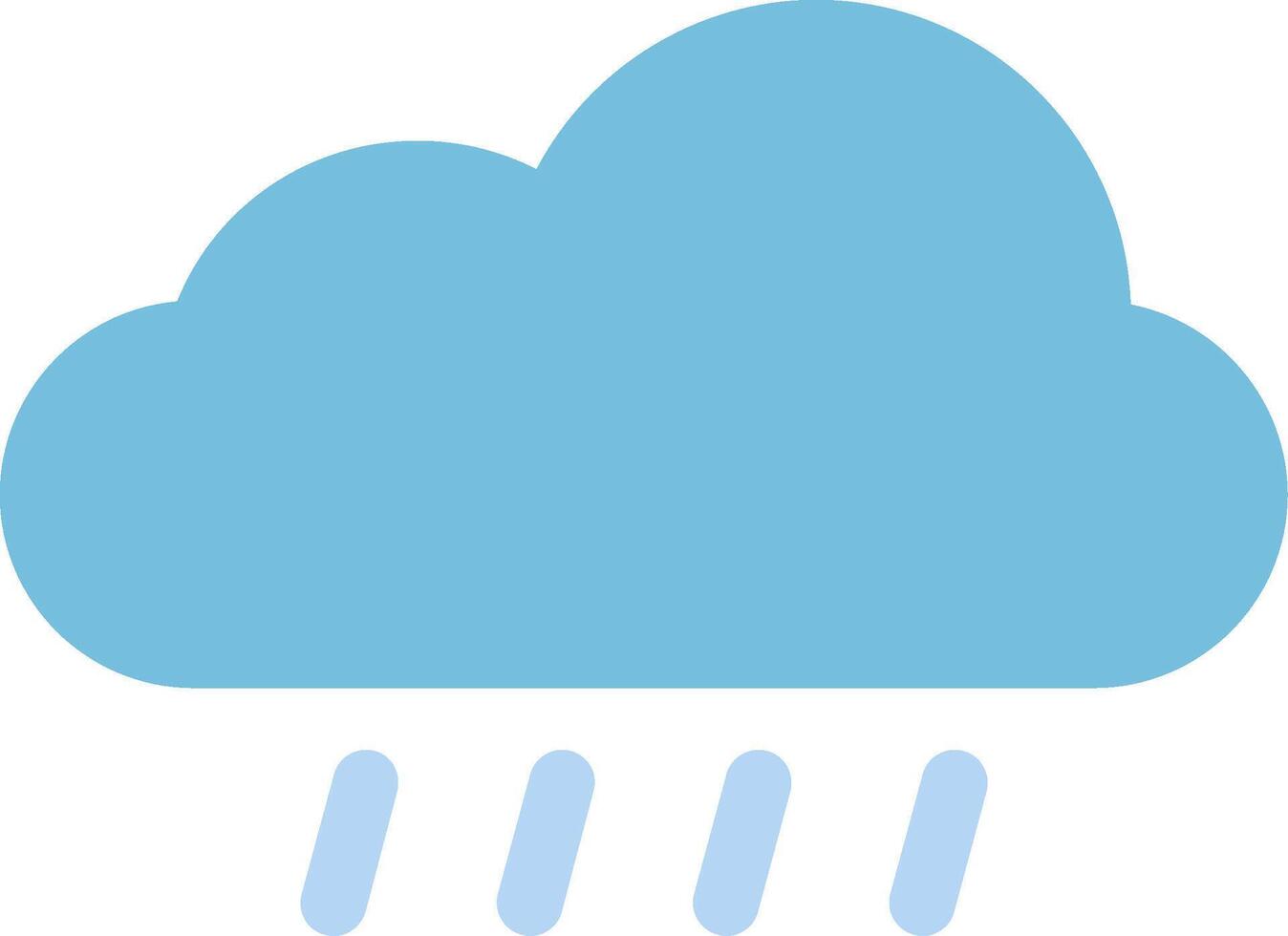 Rain Flat Icon vector